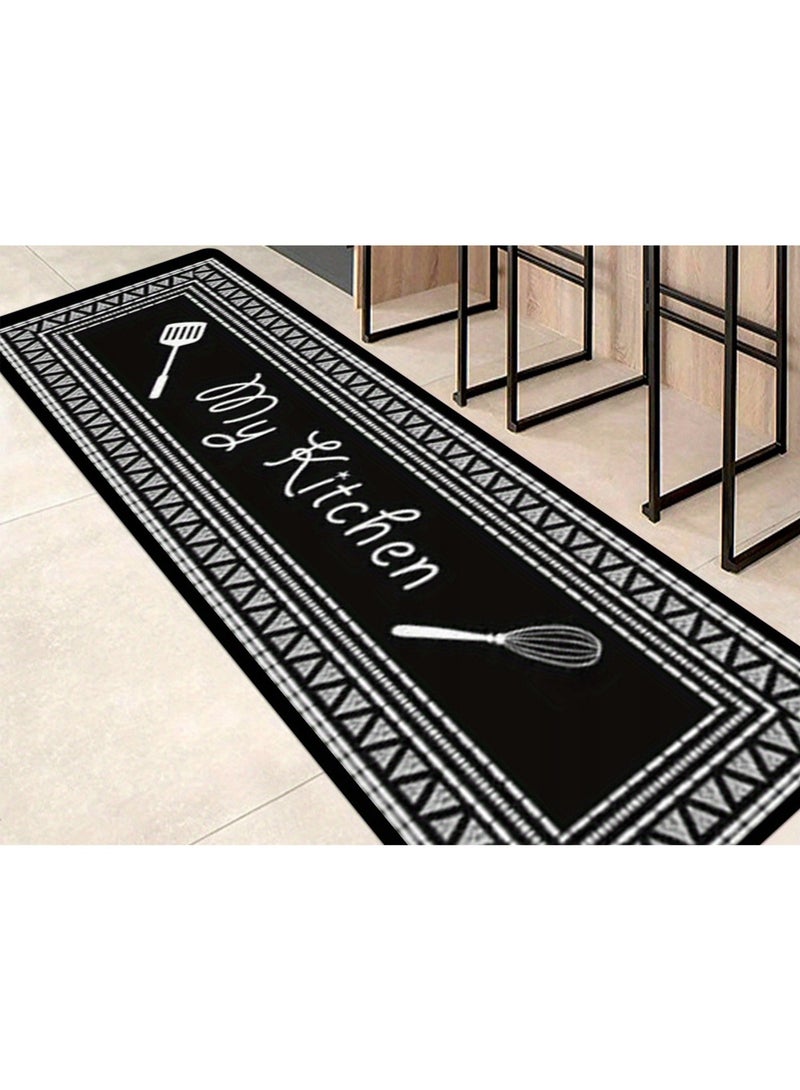 توشيونيكس سجادة متعددة الاستخدامات 2 في 1 للمطبخ (عبوة من قطعتين) | سجادة جانبية للسرير | سجادة أرضية مانعة للانزلاق لغرفة النوم وغرفة المعيشة والمدخل | سجادة ناعمة ماصة ومضادة للانزلاق (40 × 60 سم و40 × 120 سم) - Image 3